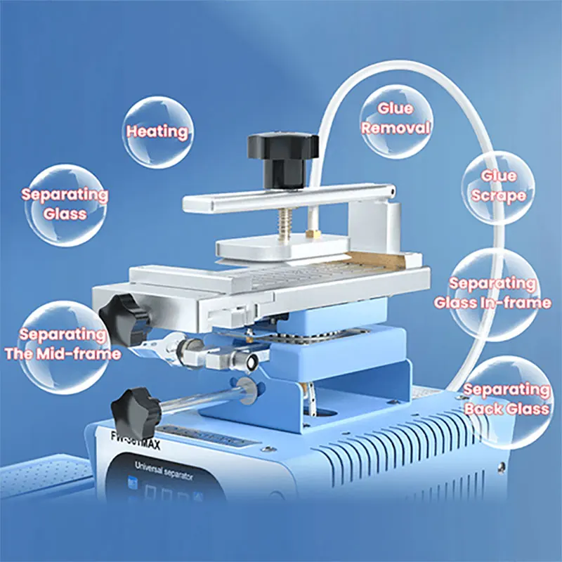 Forward FW-361Max 7 in 1 medium frame removal and lcd frame separator rotating machine vacuum heating table for phone repair