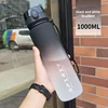 500ml/650ml/1000ml Sports Water Bottle Leak Proof Colorful Plastic Cup Drinking for Outdoor Travel Portable Gym Fitness Jugs 2