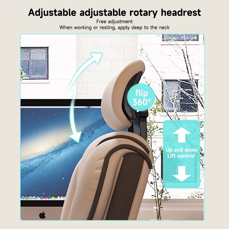 Executive Office Chair Reclining with Footrest Ergonomic Computer Desk with Lumbar Support Big and Tall Home High Back Gaming 5