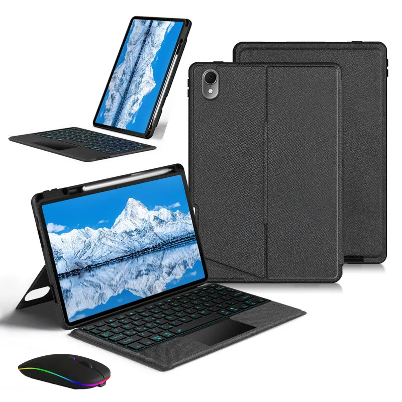 Teclado Compatível com Bluetooth Inteligente Trackpad Retroiluminado Capa para Tablet Capa Dividida Capa do Teclado Huawei Matepad 11.5 2023