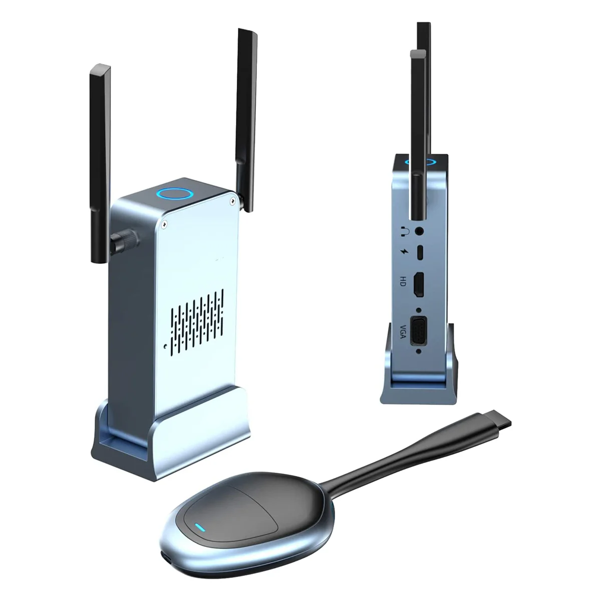 

Wireless -Compatible Transmitter and Receiver,Wireless Same Screen Device,4K VGA Converter Adapter Support 2.4/5GHz