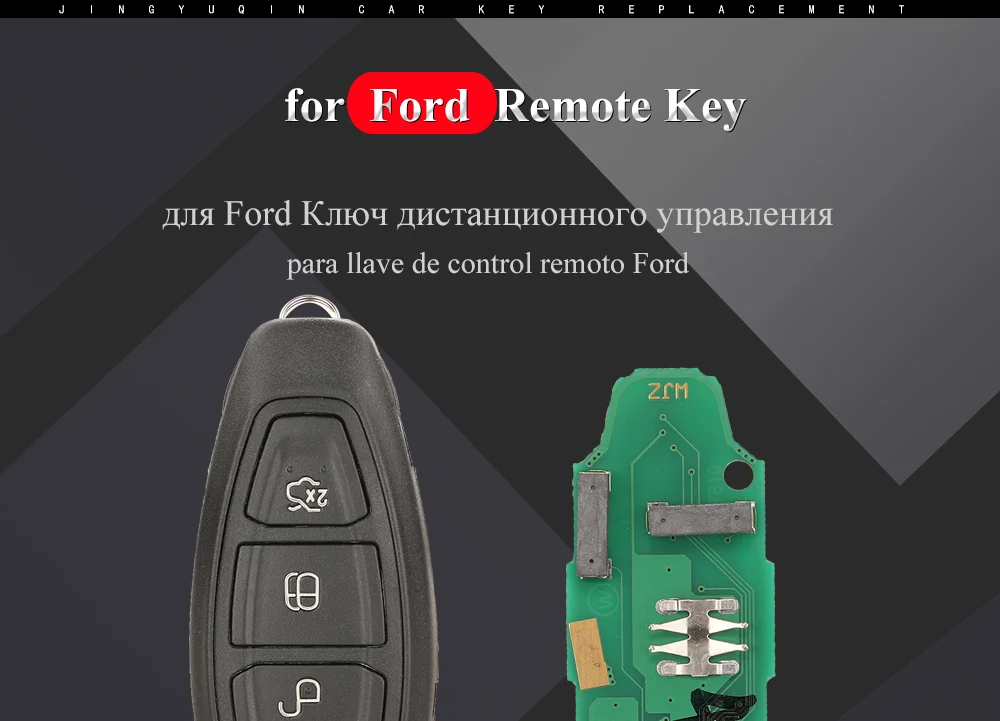 Keyforkess Full Smart 3 pulsanti telecomando portachiavi 433MHz Chip di ID49-pcf7953 per Ford Grand c-max Focus Kuga Fiesta 2016 KR5876268 - Sc4ce04b763c744168316796f19aada2dq