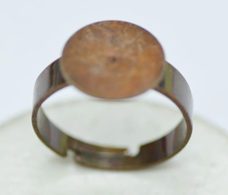 

500pcs adjustable ring base blank with 8mm pad Jewelry Findings Accessories Fittings Components