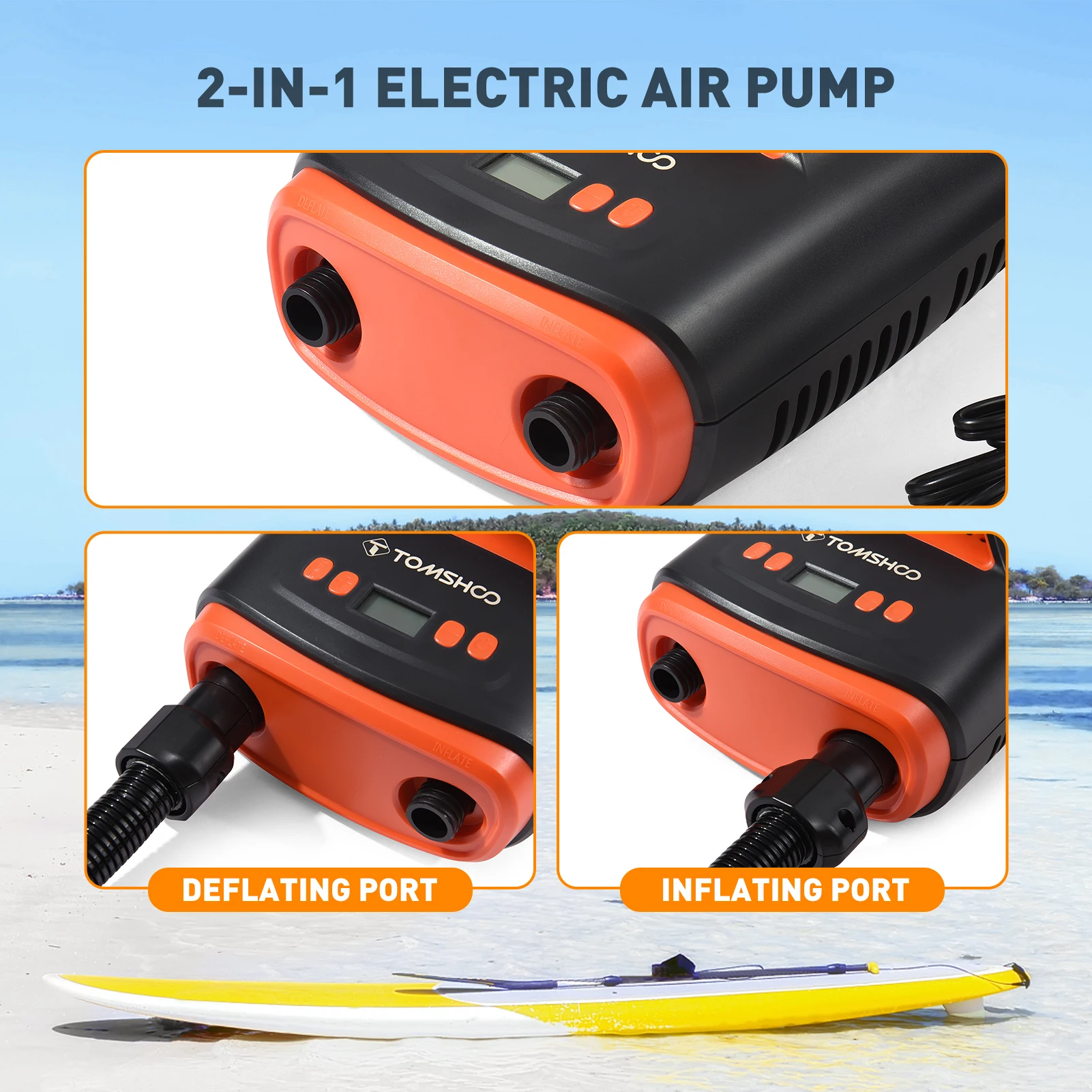 TOMSHOO   SUP  ,    â, LCD ÷, е , 110W, 12 Ʈ, 22PSI