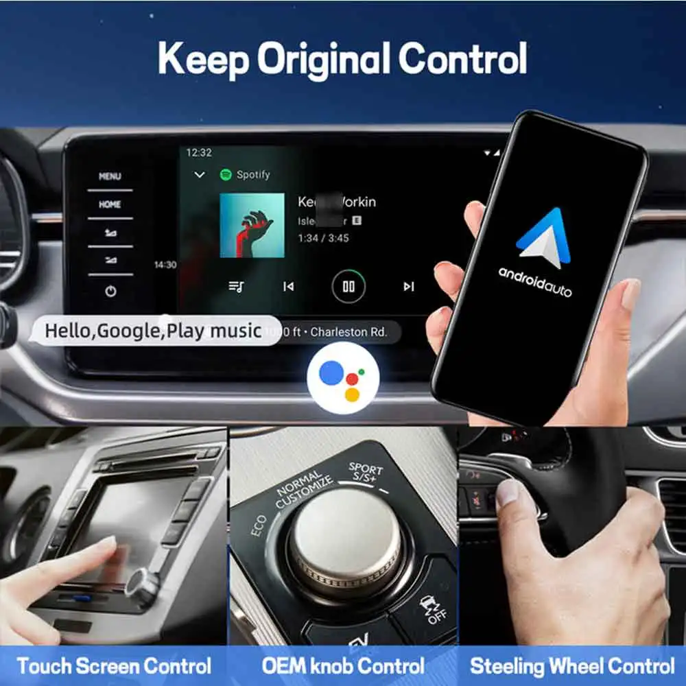 アクセサリー Ottocast A2AIR Pro A2Air Pro Wireless Android Auto Adapter - Ottocast