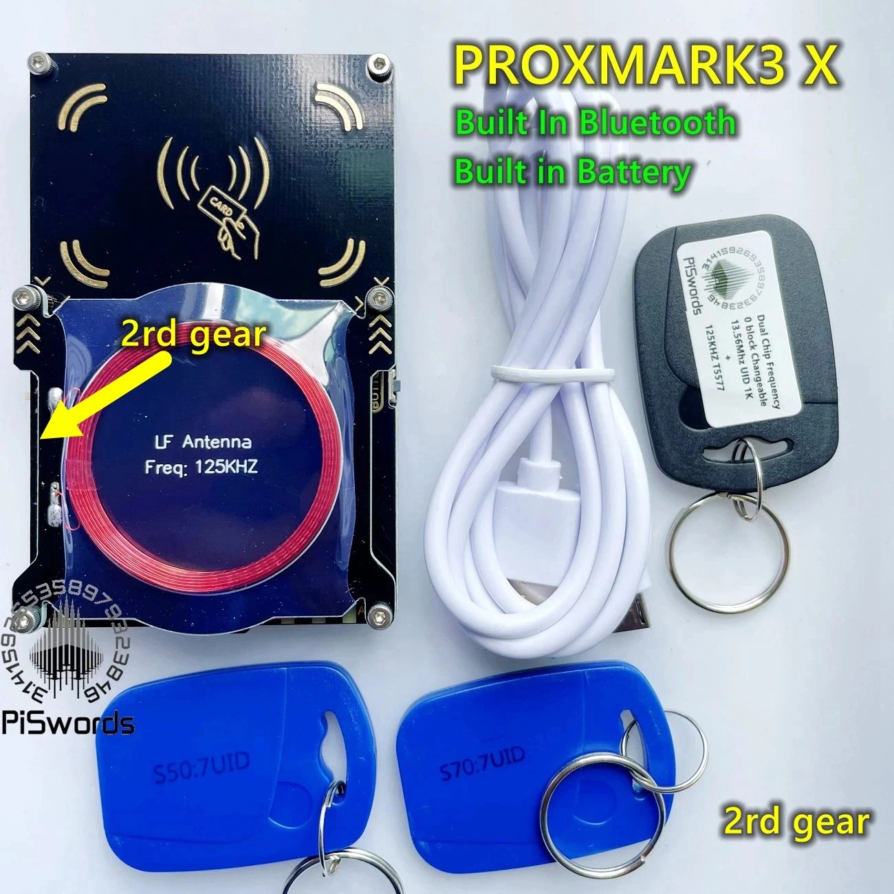 New Proxmark3 X Bluetooth Version Develop Suit Kits Proxmark3x Built in Battery Support Mobile