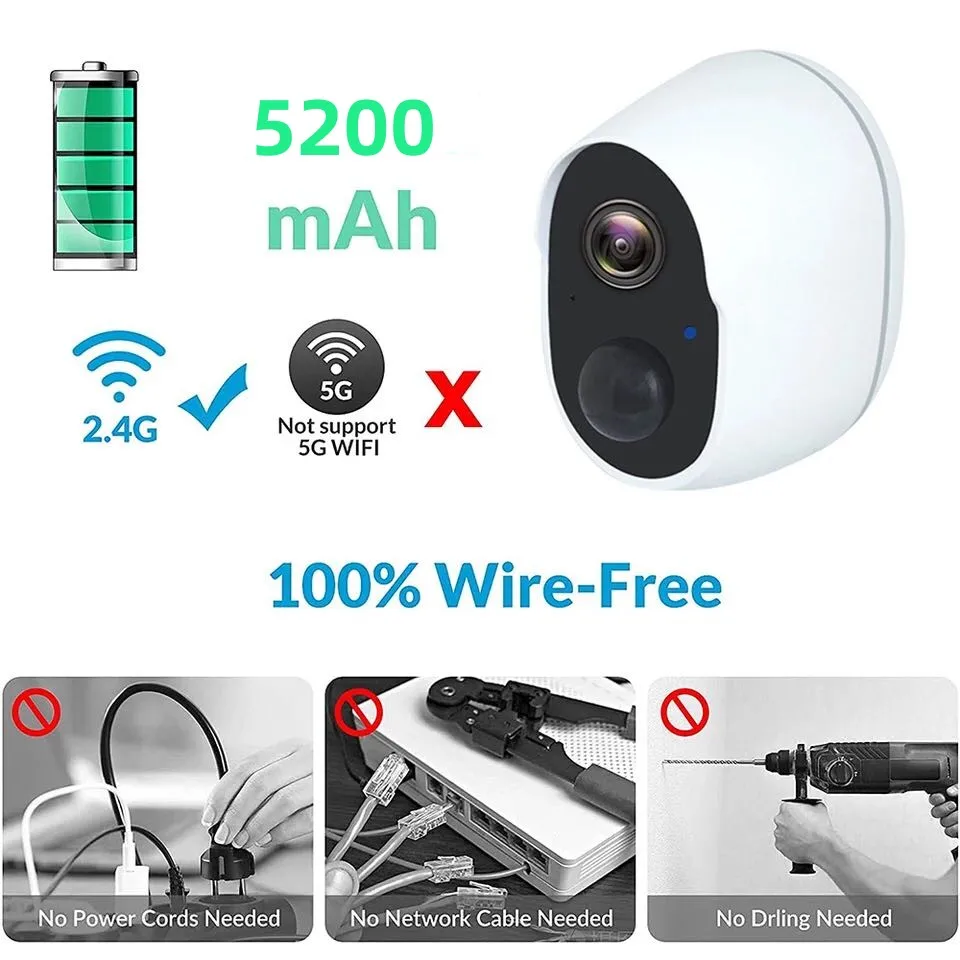 Tuya 1080p Indoor Battery Wifi Camera Ip Battery Security Camera Wireless  Battery Camera Surveillance Outdoor Waterproof Camera - Ip Camera -  AliExpress