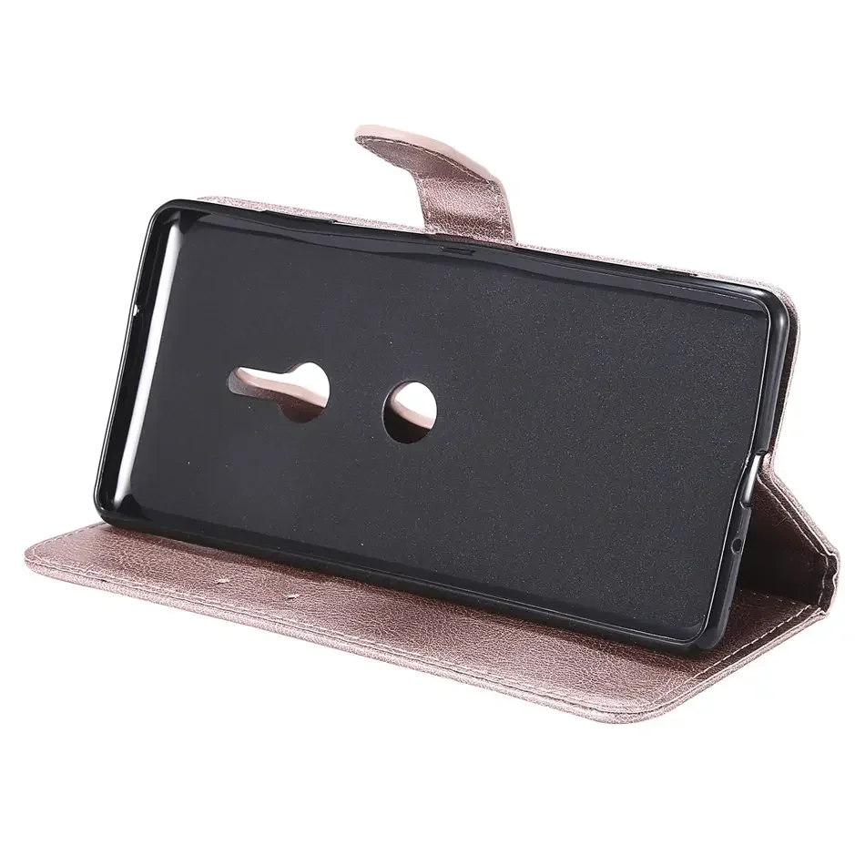 Stylish Flip Stand Business Wallet Phone Case with Card Pocket - New P06Z
