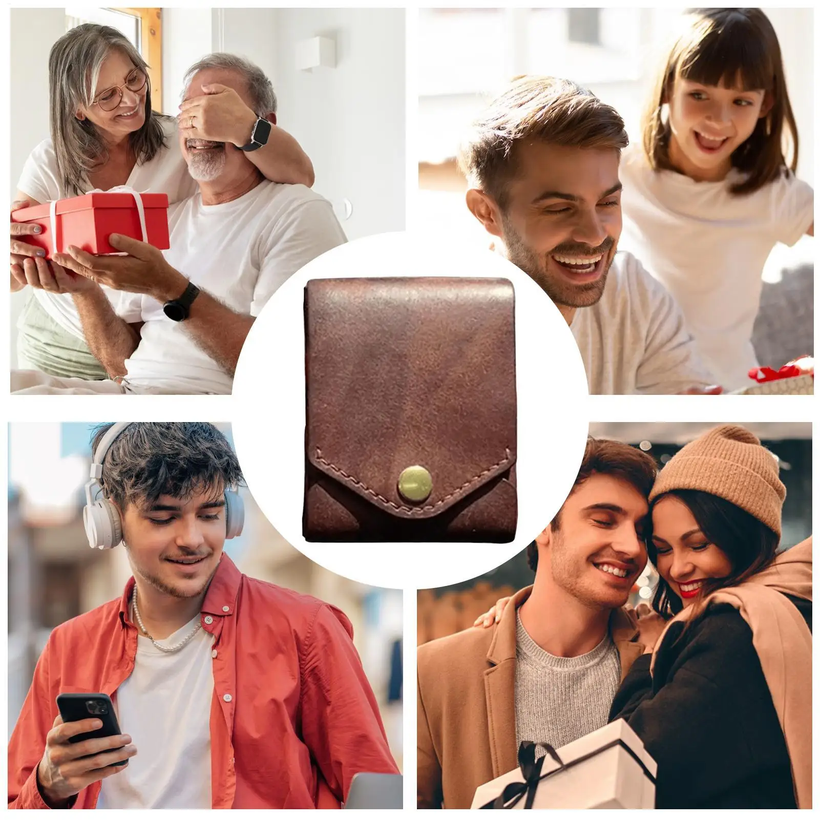 Ultradünne, minimalistische Geldbörse für Herren, kompakte Bifold-Kartenhalter-Geldbörse mit integriertem Stift und Bargeldschlitz, kompakte PU-Leder-Geldbörse – Detail 6
