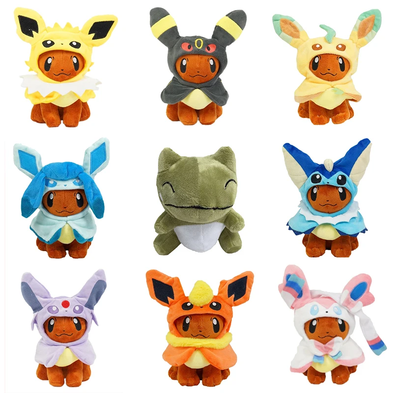 8 Stili Eevee Cosplay Pokemon Peluche Eevee Cos Sylveon Espeon Flarreon Simpatico Cartone Animato Jolteon Peluche Peluche Regali