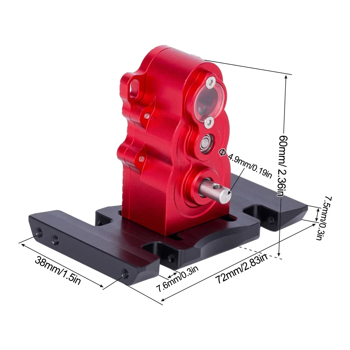 Metal Vertical Gear Box High Performance Gearbox for 1/10 RC