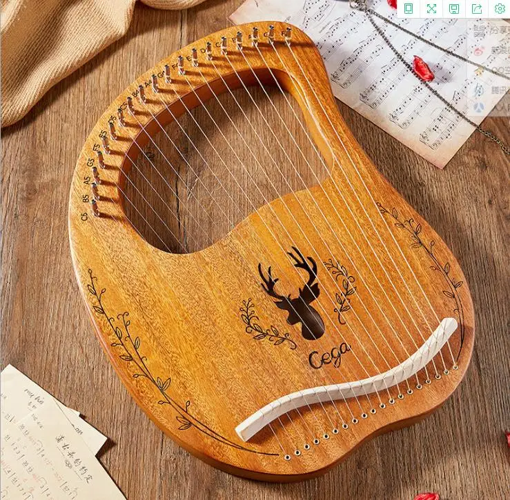 19 string handheld instrument Lyre Harp 21 with 16 string Harp easy to learn
