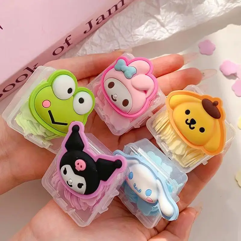 Sanrio Kuromi My Melody Kerokero Keroppi Kawaii Travel Portable Usa E Getta Sapone Per Le Mani Compresse Studente Carry-On Soap Box