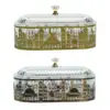 Snack Tray with Lid Candy Dish with Lid Food Plates Dried Fruit Container Eastern Candy Box for Wedding Candy Cookies Veggies 1