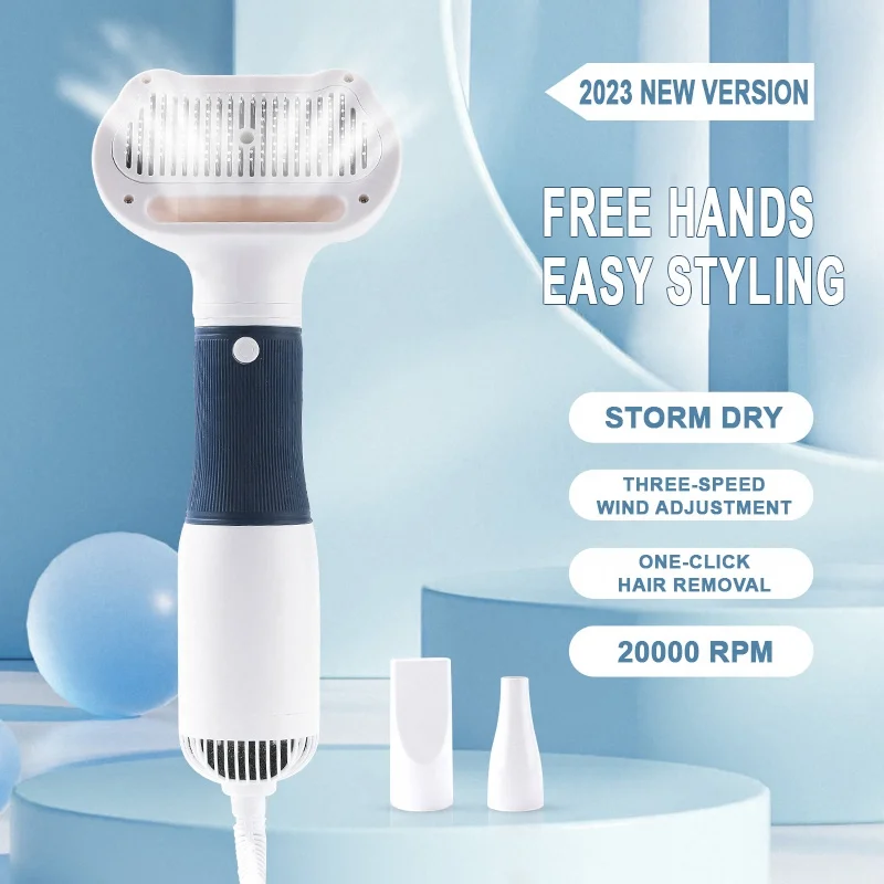 3 in1 Pet Dog Body Dryer Quiet Dog Hair Dryers Comb Brush Grooming Kitten Cat Hair Comb Puppy Fur Blower Low Noise Temprature