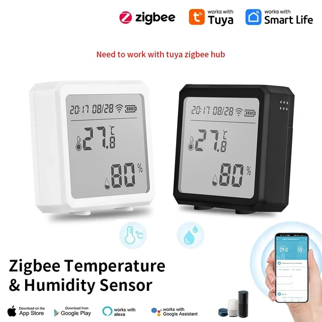 Tuya Zigbee Wifi Temperature Humidity Sensor Indoor Outdoor Hygrometer Thermometer  Detector Smart Life Remote Control For Home - Automation Modules -  AliExpress