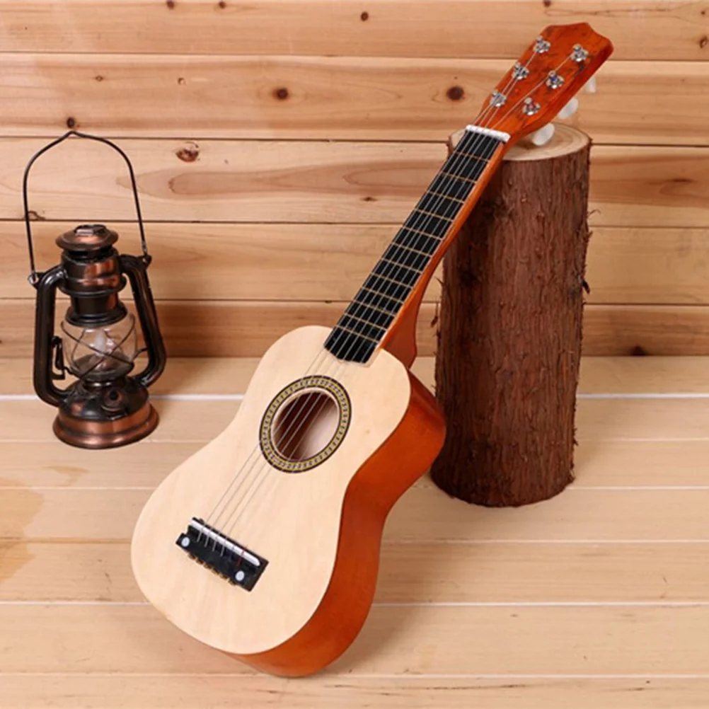 21 Inch Children's Guitar Folk Acoustic Beginner Electric Guitars Toddler Bamboo Music Instrument Baby Girl