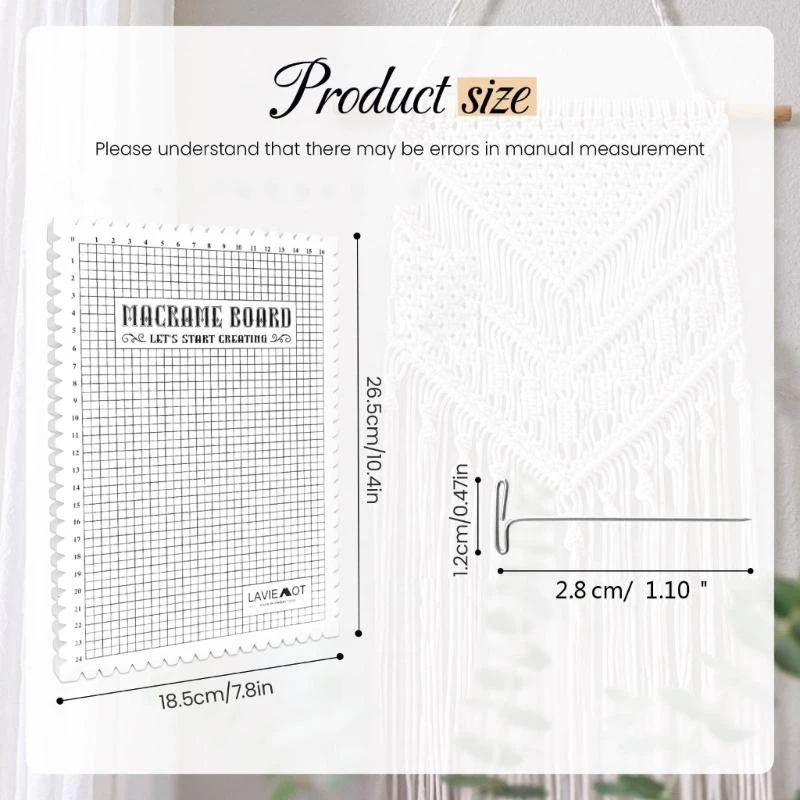 팔찌 공예 코드 문자열 DIY 매듭을 위한 바늘 세트가 있는 폼 마크라메 보드