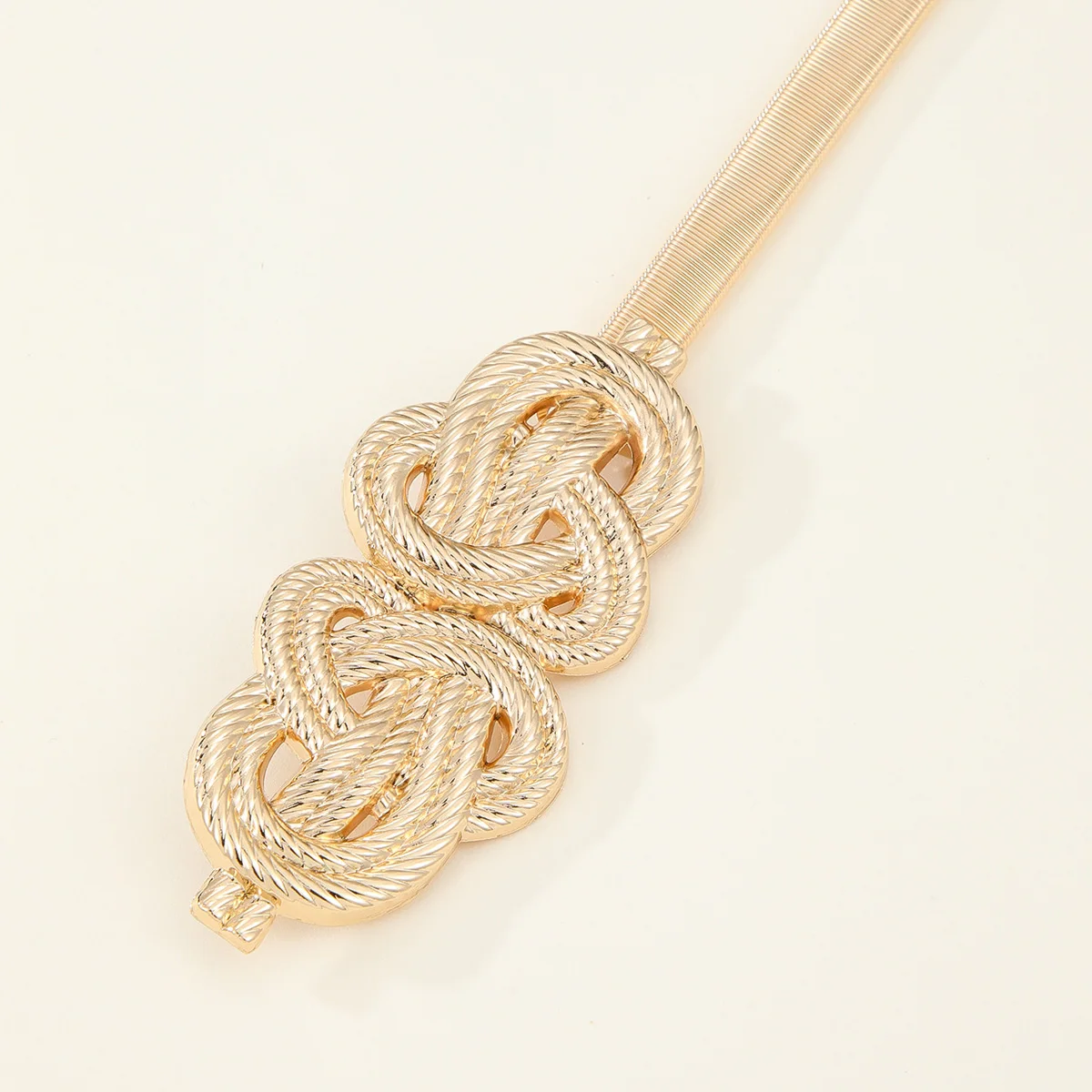 Elastische Goldketten-Gürtel für Damen, Metall-Taillengürtel, Strass-Stretch-Taillengürtel für Kleider und Röcke, luxuriöser Designer-Taillengürtel – Detail 24