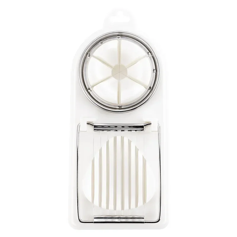 Egg Cutter Egg Slicer Multifunctional Egg Cutter Stainless Steel Egg Slicer Sectioner Cutter Mold Flower-Shape Luncheon Meat Kitchen Gadgets