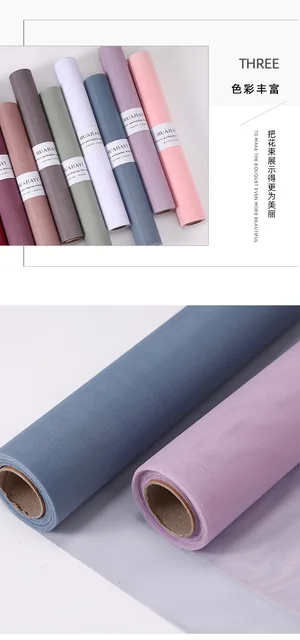 Thick Matte Wrapping Paper Roll, 7.5 Silk, Single Color, Florist Bouquet  Art Decoration, 15 Yard - AliExpress