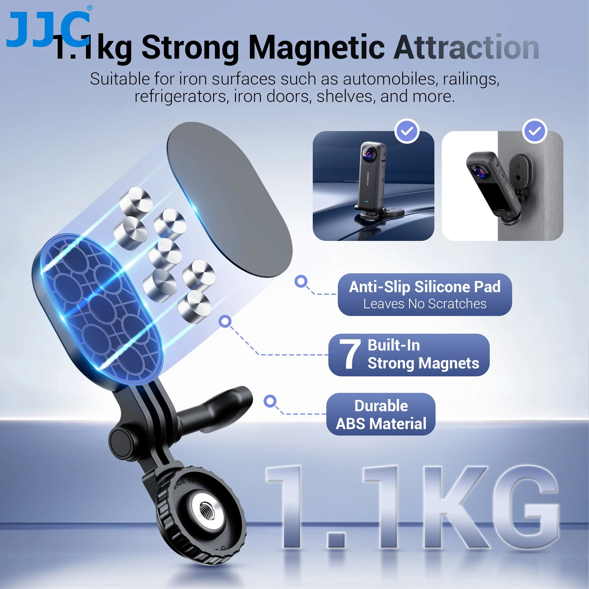 K&F Concept Magnetic Camera Mount With Action Camera Adapter, Magnetic...