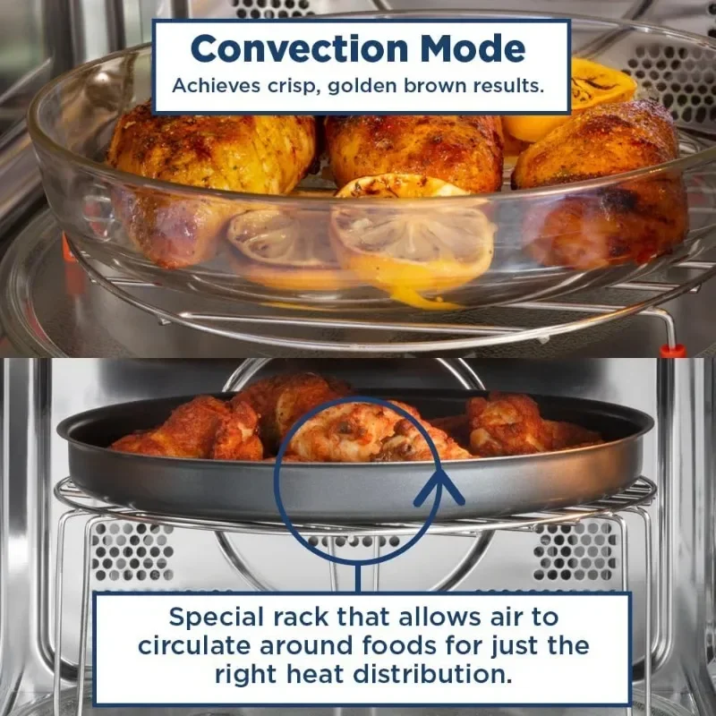 GE 1.0 Cu Ft Microwave Oven with Air Fryer, Broiler & Convection - 1050W, Stainless Steel 6