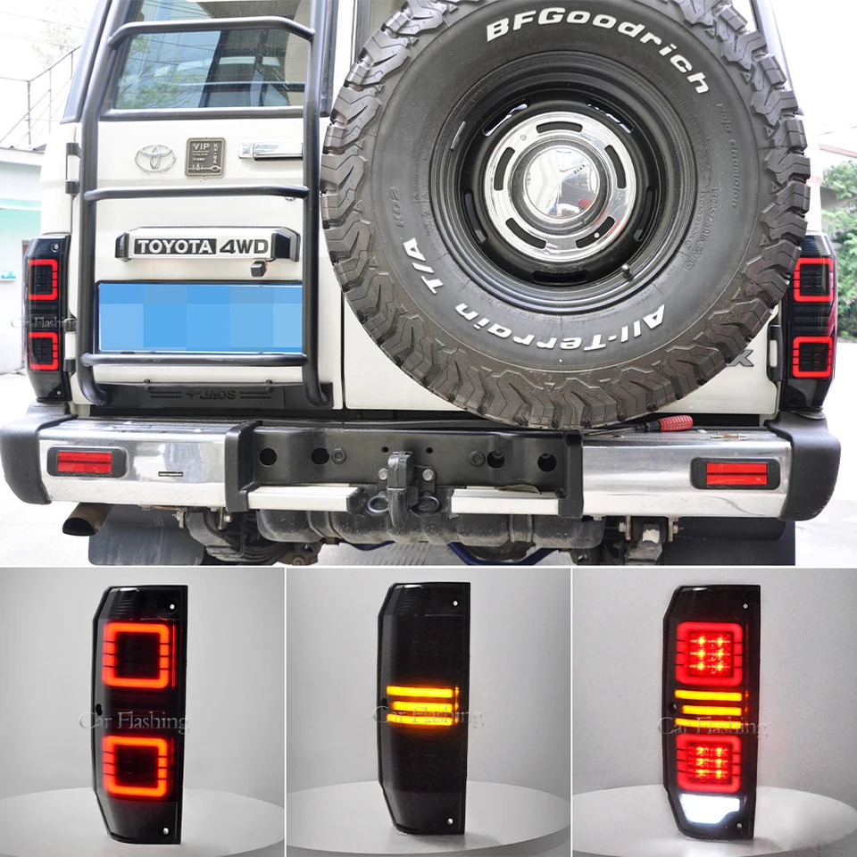 Car LED Tail Lights For Toyota Prado Land Cruiser LC76 LC77 4500