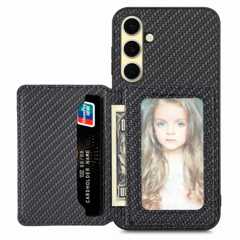 Luxury Leather Wallet Phone Case with Card Holder & Magnetic Stand