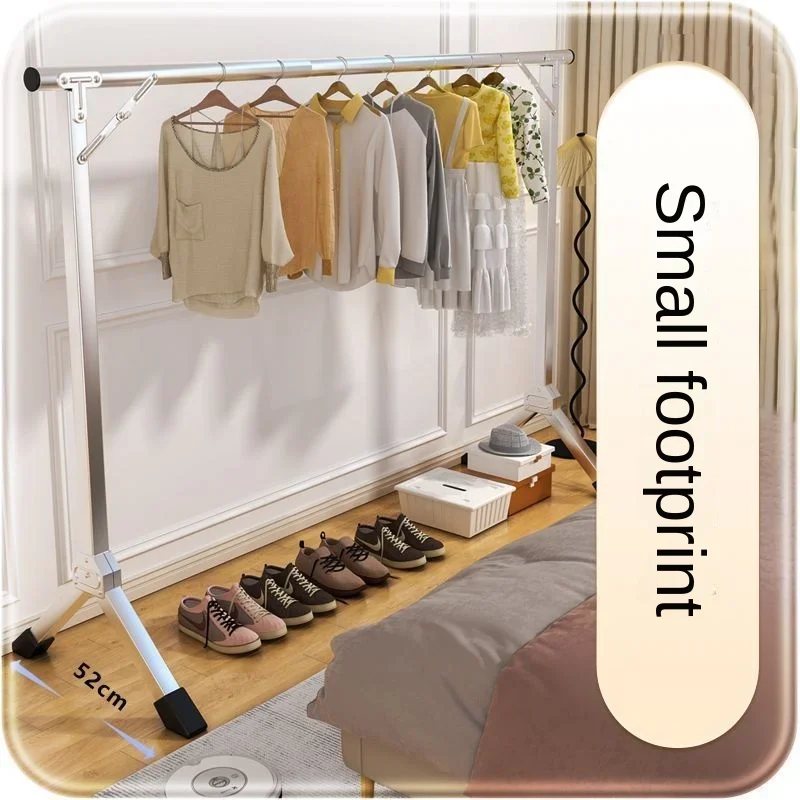 Movable Clothes Hanger Clothing Rack Stand Coat Racks for Home Furniture Room Shelves
