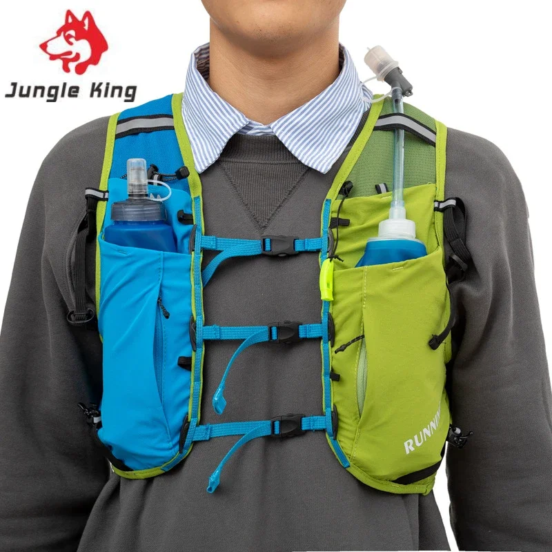 Hydration Backpack Hydration Pack JUNGLE KING 15L Trail Running Backpack Lightweight Hydration Pack Outdoor Sports Rucksack for Ultra Trail Run Cycling Hiking Bag