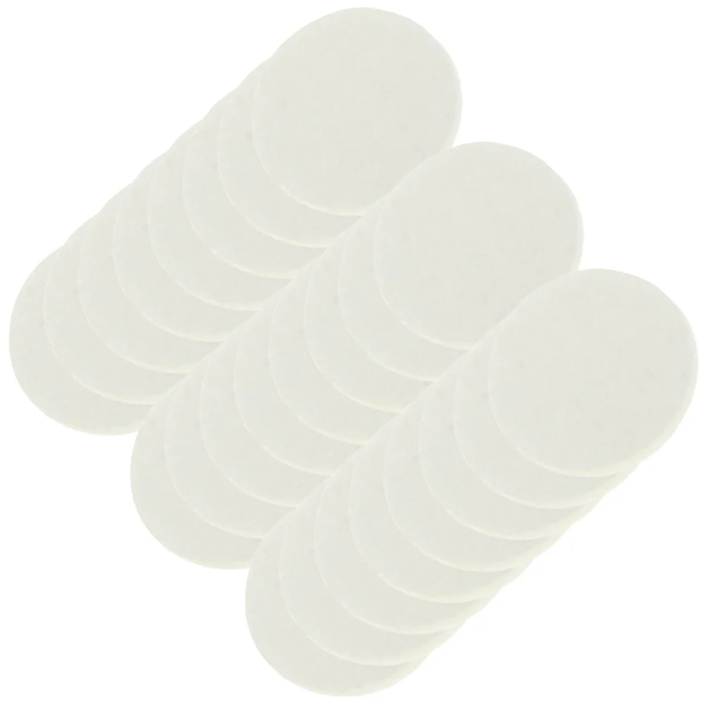 200 Pcs Round White Aromatherapy Cotton Pads Essential Oil Diffuser Locket Pads Safe Material Non Fading Necklace Home