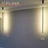 Modern LED Longer Pendant Lights Home Decor Hanging Lamp Dining Room Bedroom Bath Bedside Background Chandeliers Fixtures 1