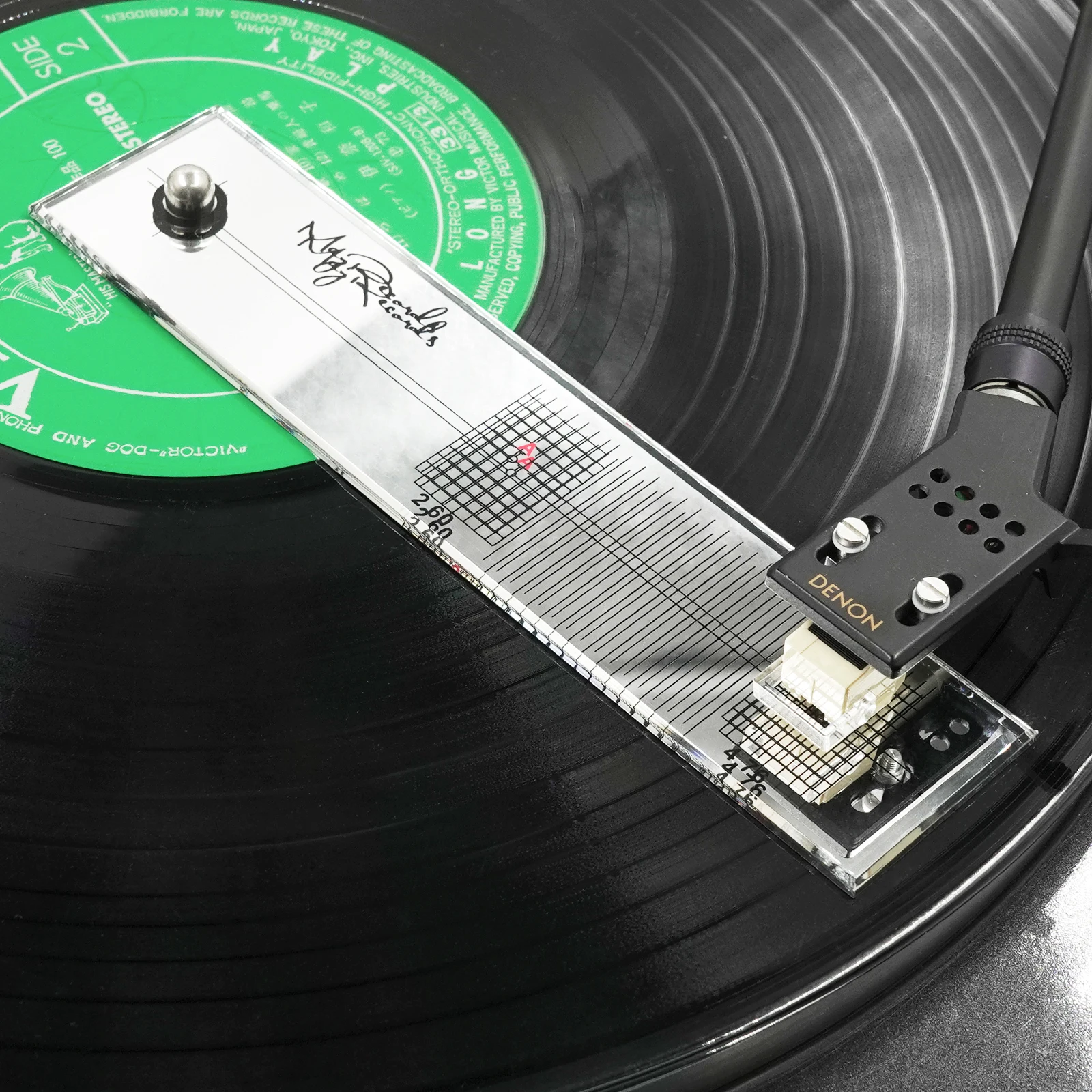 Axiom Turntable Cartridge Stylus Alignment Protractor Set Vinyl Record - Axiom Home