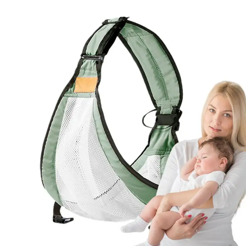 

Toddler Wrap Sling Half Wrapped Shoulder Sling Wrap Mesh Carrier Sling Breathable Nursing Sling Hip Seat Carrier Lightweight For