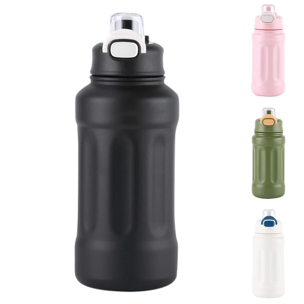 Water Bottle Wide Mouth Insulated Double Wall 316 Stainless Steel Large Sports Flask Keep Hot Cold 600ml 800ml 1000ml