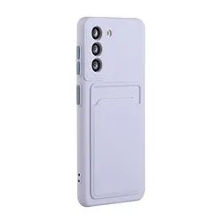 Sleek Card Slot Holder Phone Case - Galaxy A50s (PURPLE)