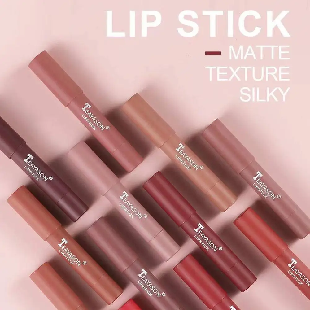 

Matte Velvet Lipstick Pen / Delicate Smooth Waterproof Long Cup Tint Nude / Pencil Non-stick Lip Lasting Lip Gloss M7H5