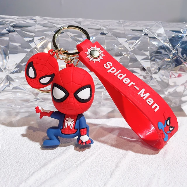 Wunder Superhelden Figur Spider Man Schlüssel bund Rächer Spiderman  Schlüssel ringe für Auto Anhänger Zubehör Männer Rucksack Ornament Geschenke