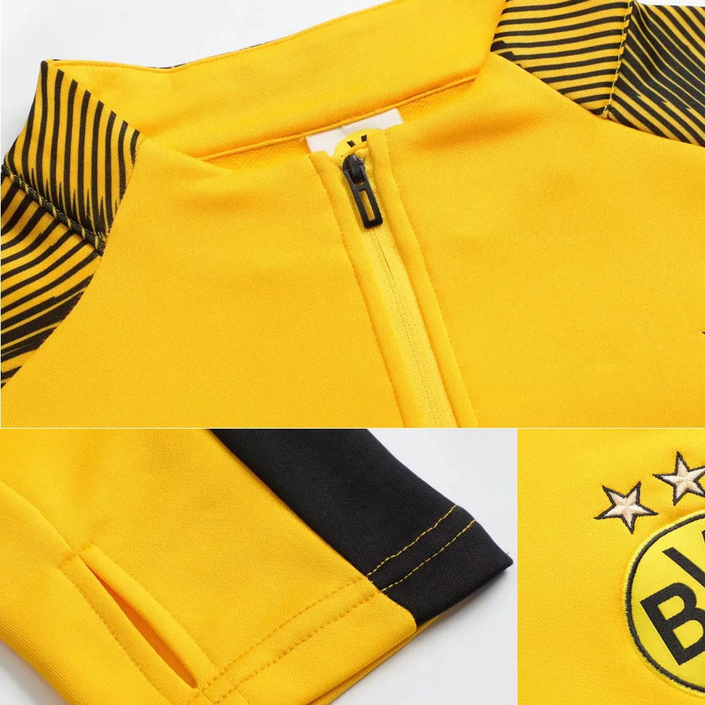 new Men and Kids sports set boy girl Fans Half Zipper Jacket Training wear games Jerseys Soccer Kit Tops and trousers