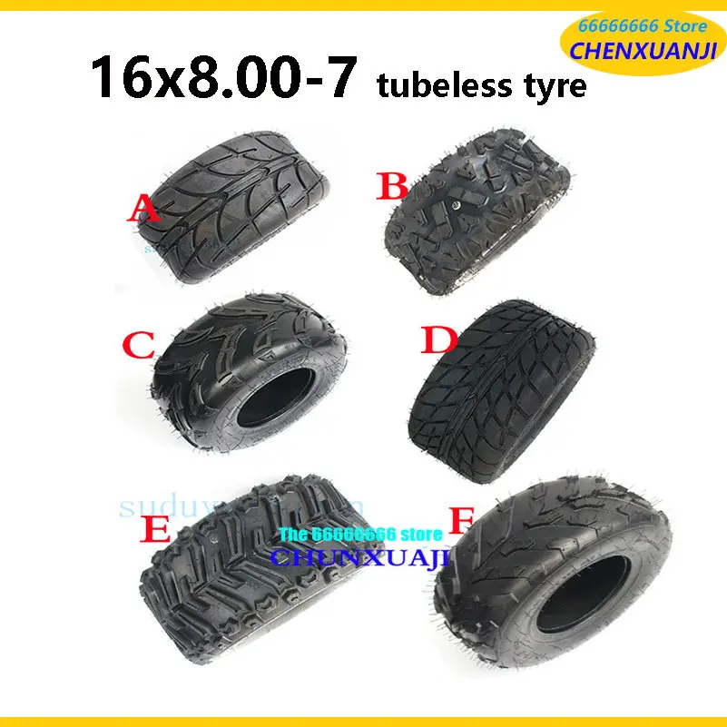 2Pcs 16X8.00-7 Heavy Duty ATV Tire Inner Tubes 16X8.0-7 16X8-7 - Foto 9