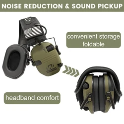 Tactical Headset Military Hunting Shooting Earmuffs Noise Cancelling Headphones Ear Protectors Noise Reduction Soundproof