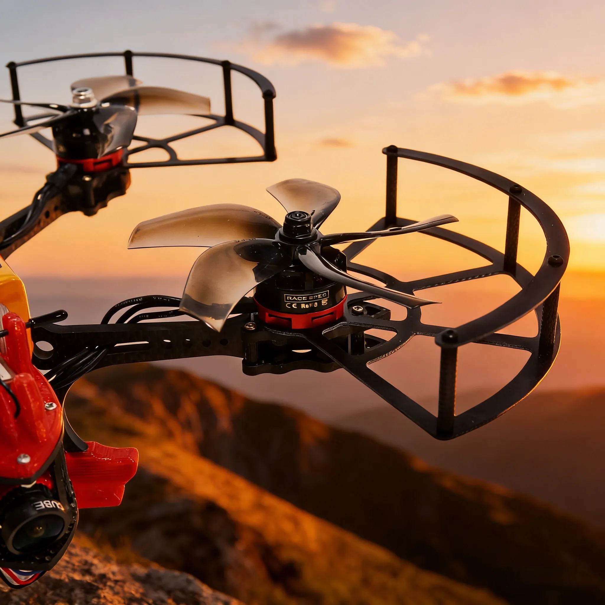 รูปสินค้า โครงโดรนแข่ง B-CUBE FPV พร้อมวงแหวนป้องกัน รองรับ INAV/Beatflight