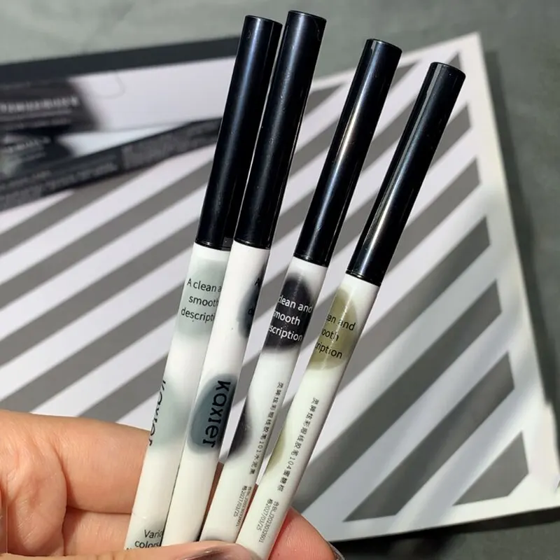 Liquid Eyeliner Eye Liner Gel Long-lasting Waterproof Sweat Resistant and Non-smudging Color Developing Student Novice Liquid Eyeliner Makeup