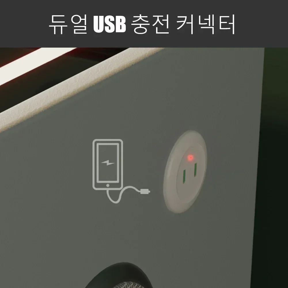 스마트 침대 옆 테이블, 지문 잠금 장치, 좁은 침실 가구, LED 울트라 스마트 침대 옆 테이블, 무선 USB 충전