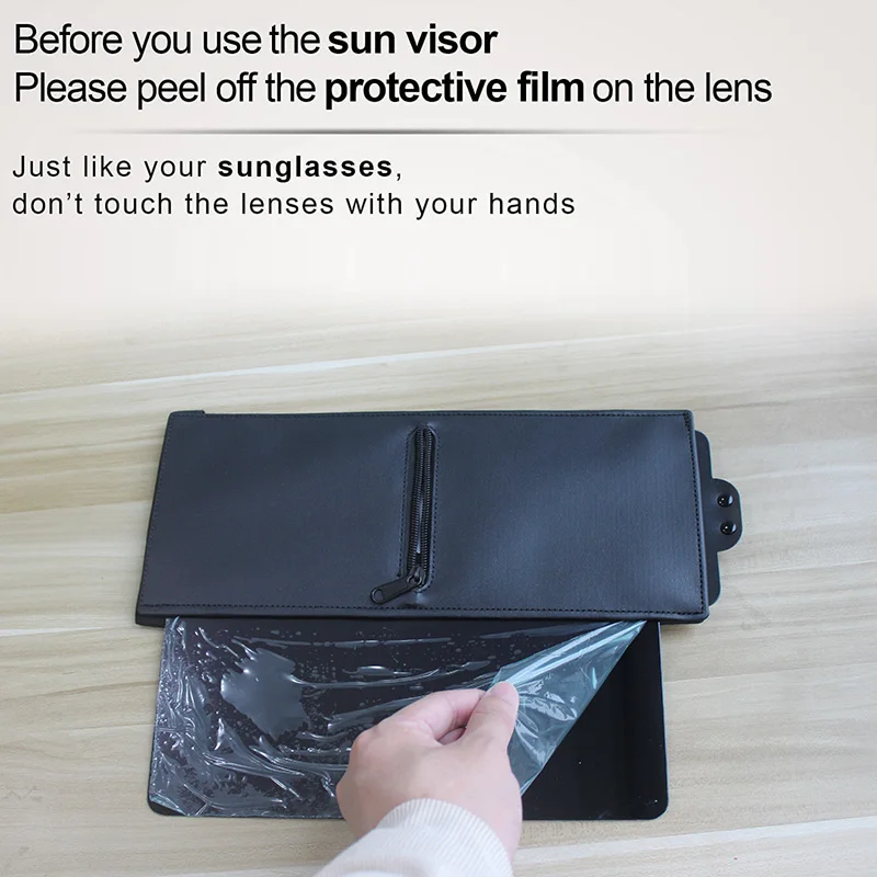 1Pcs PC Auto Sonnenblende Extender Anti-glare Sonne Blocker Auto Fenster Sonnenschirm Und UV-Strahlen Blocker Universal für Autos Zubehör – Detail 6