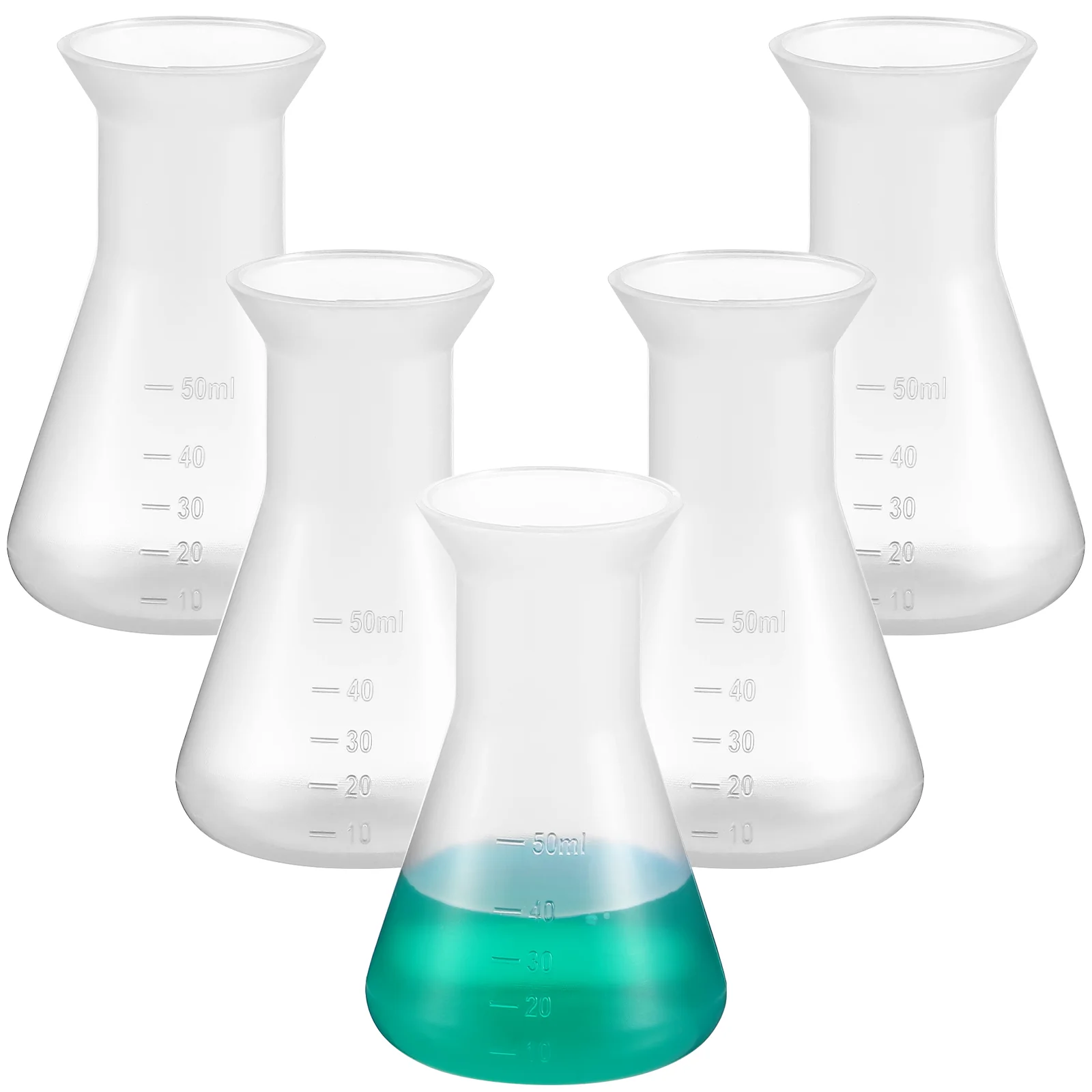 Plastic Erlenmeyer Flask Laboratory Cone Bottle Measuring Bottles Tools for Experiment Conical lab glass supplies lab volumetric flask lab reagent bottle lab collecting bottle