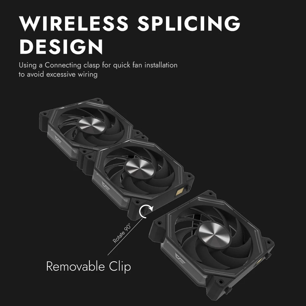 Darkflash INF34 PC Case Fan 120mm Mirror Cycle Light ARGB Magnetic