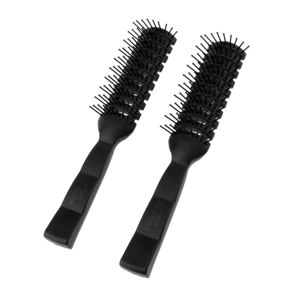 2x Hairbrush Hairdresser Brush Styling Brush Tunnel Brush for Hair Styling 4
