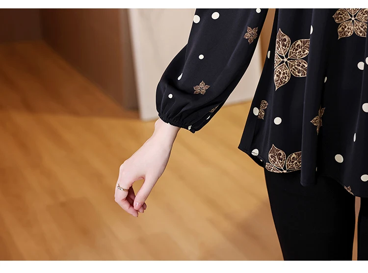 Loose Clothes Women 2024 Autumn Elegant Office Lady Button Shirts Casual Retro Vintage Ruffles Tunic Peplum Belly Tops Blouses